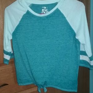 Girls blue t shirt